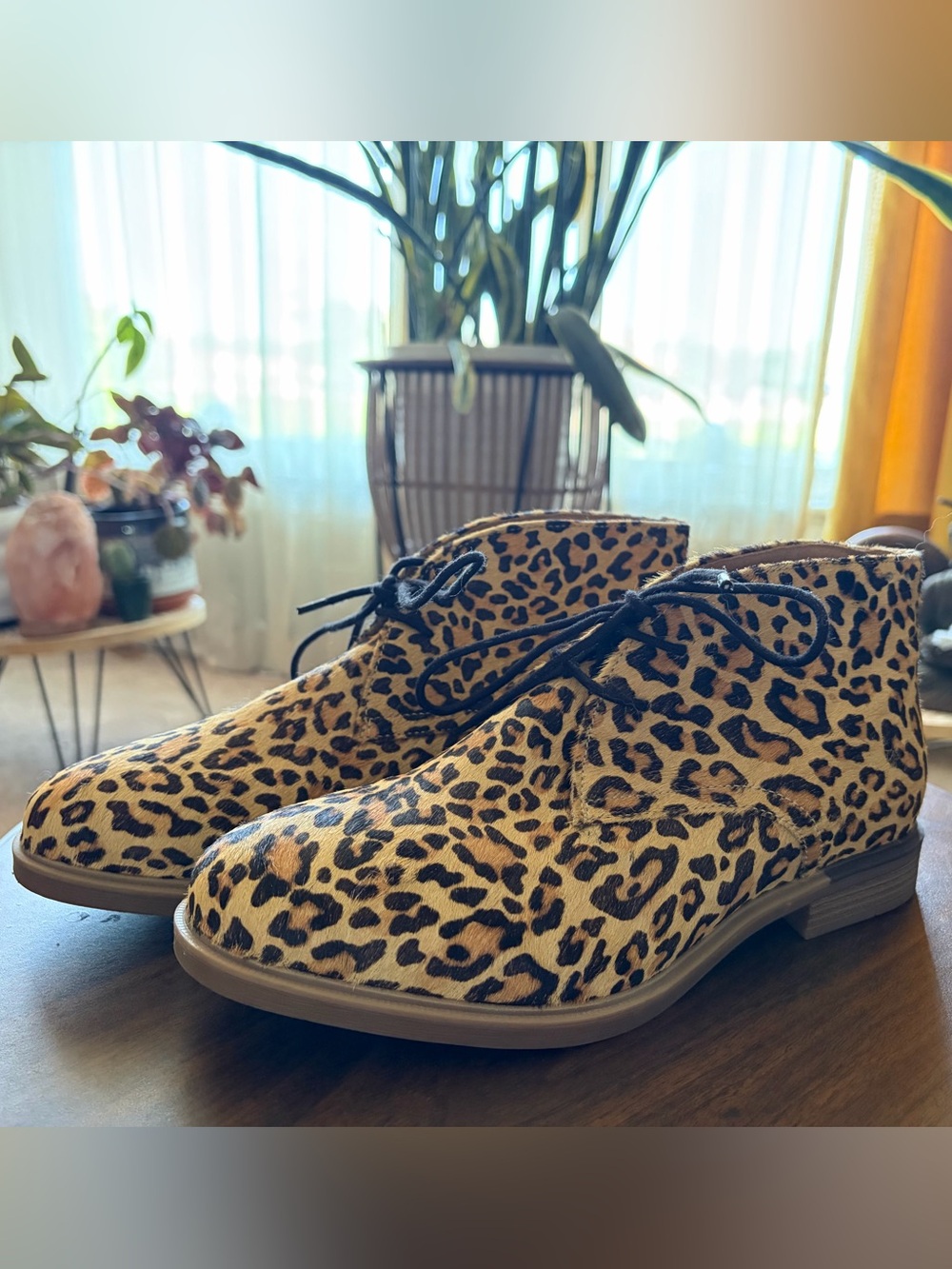 Hush Puppy Leopard Print Chukka Boots